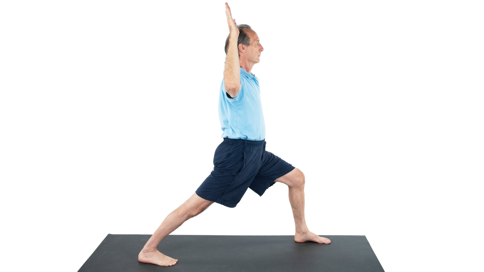 Warrior Pose used in a reaseach study on yoga and improved brain functioning