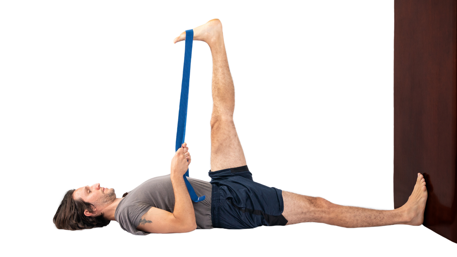 Supine Big Toe Pose or Supta Hasta Padangusthasana Pose