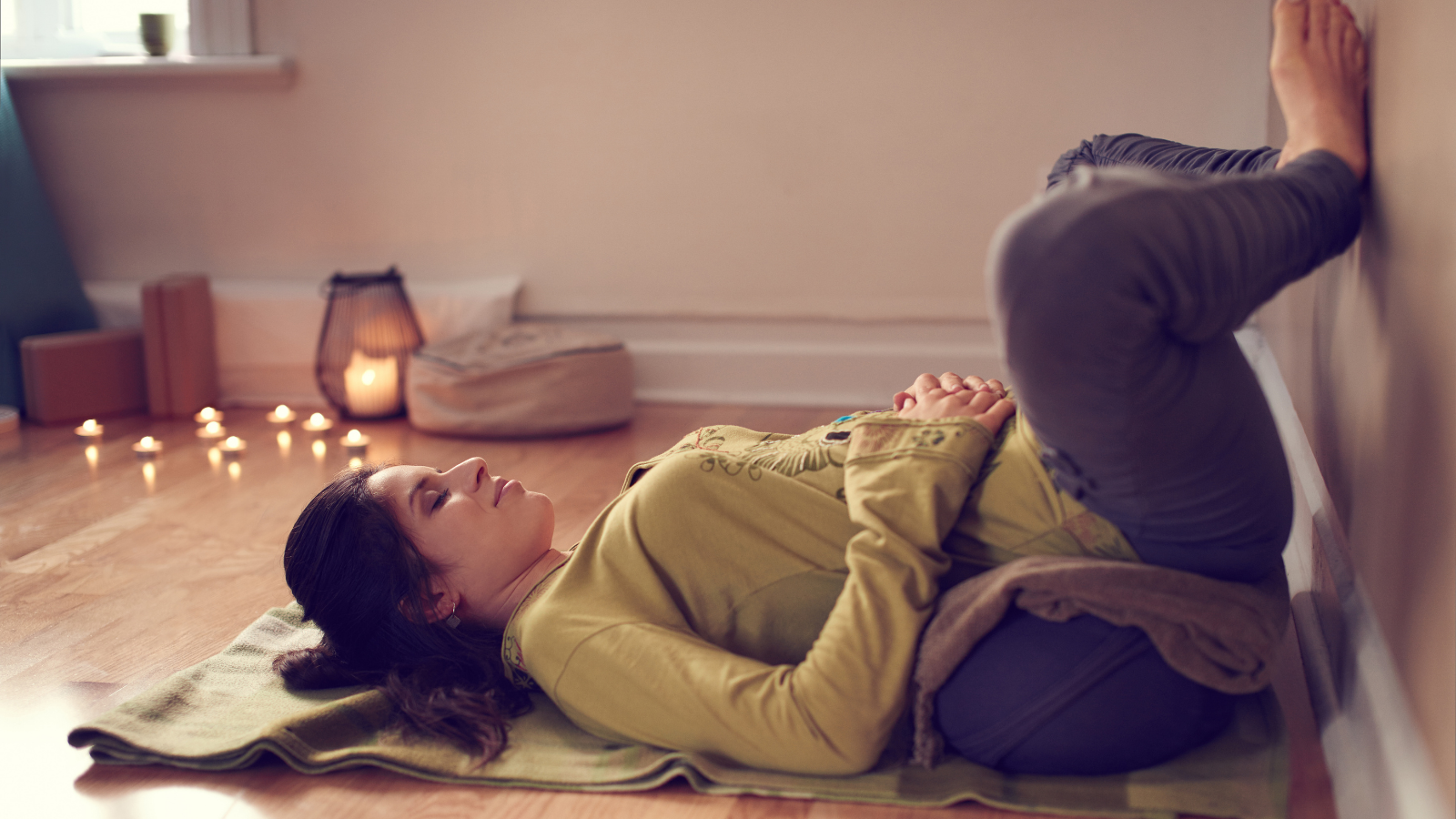 Restorative Yoga is an activity that will help prepare your body for sleep