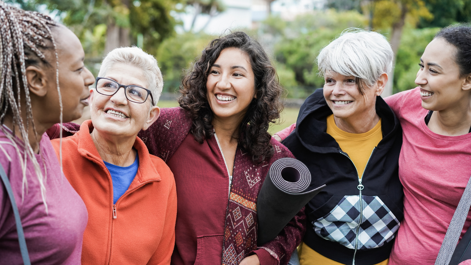 Image depicting inclusivity and community of yoga practitioners