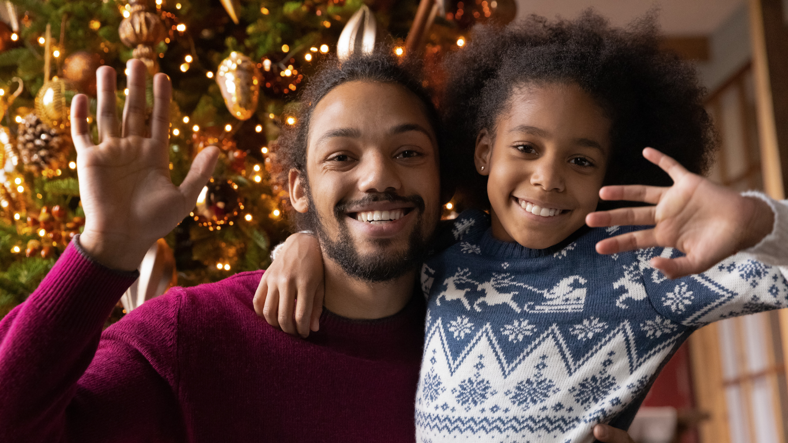 Family members enjoying the benefits of a balanced and simple holiday celebration with a focus on wellness