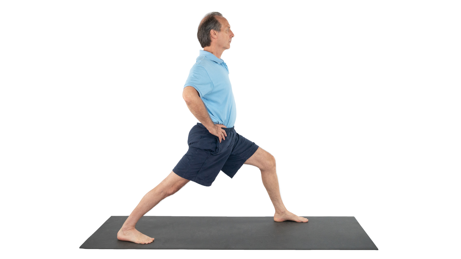 Warrior1 or Virabhadrasana 1 Pose in Yoga