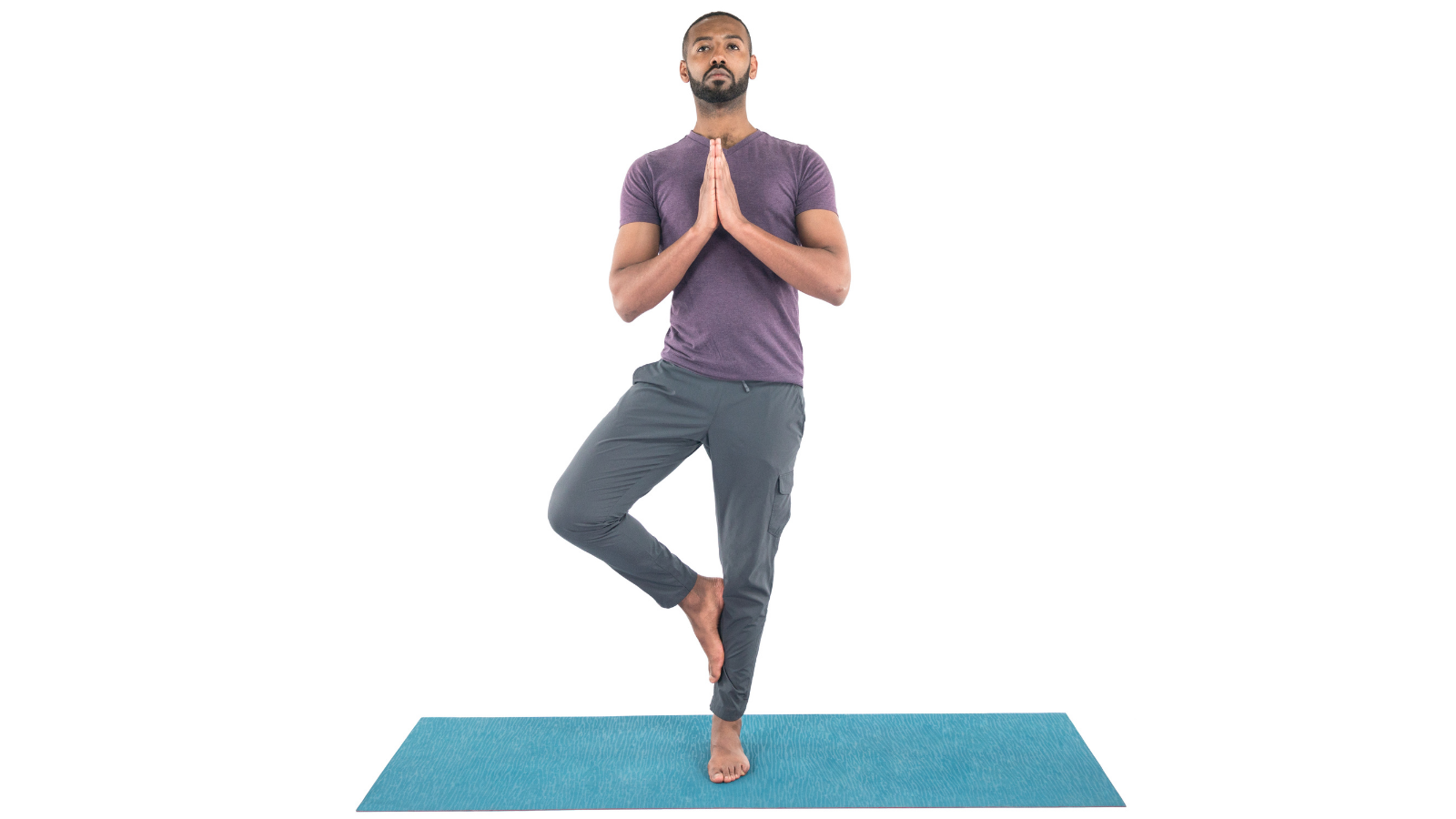 Tree Pose or Vrksasana with ankle to shin