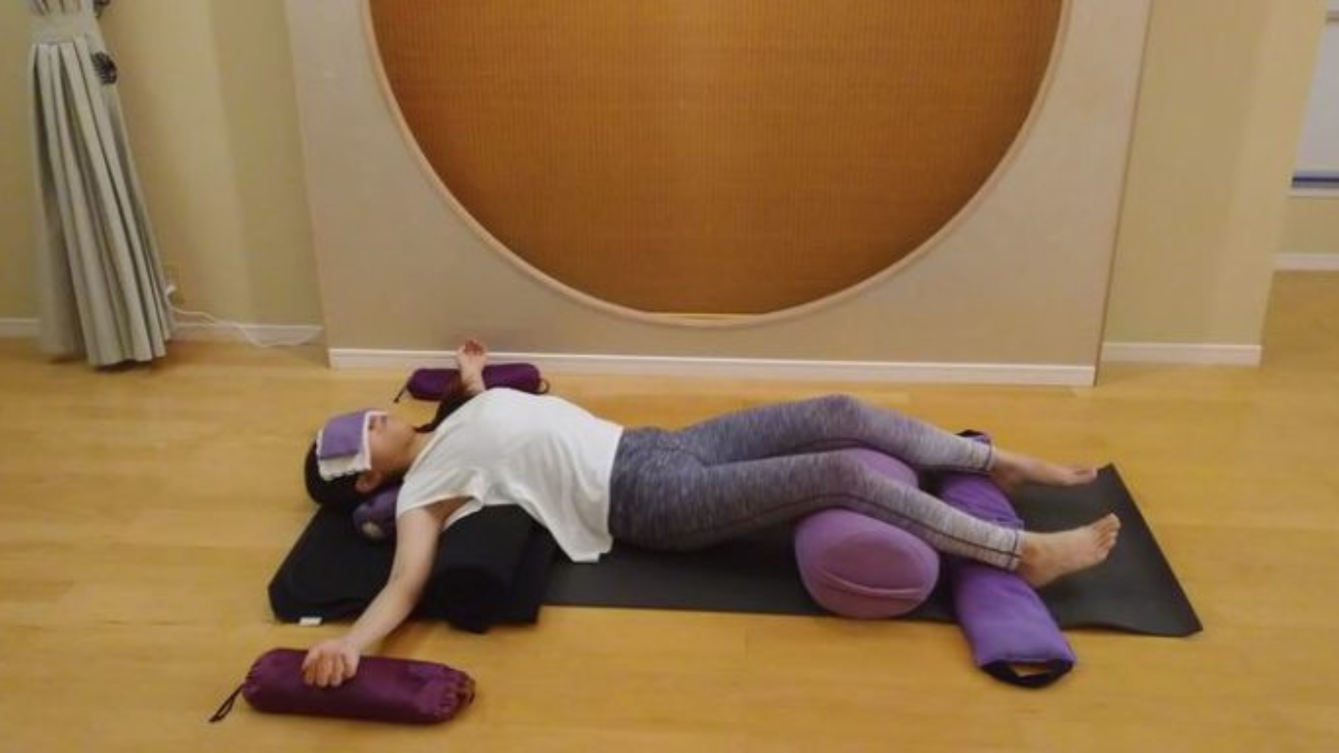 Mountain Brook Pose with extra support for the hands and wrists.