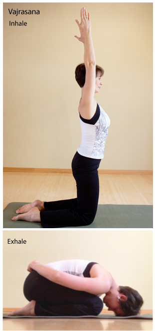 Vajrasana, Thunderbolt Pose, Diamond Pose, Strengthens legs and backs
