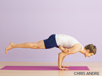 Mobilizing the External Rotators with External Rotation in Eka Pada Galavasana (Flying Pigeon yoga Pose)