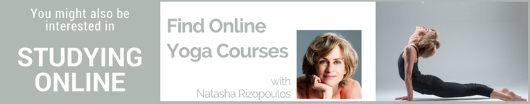 banner to study yoga online with Natasha Rizopoulos