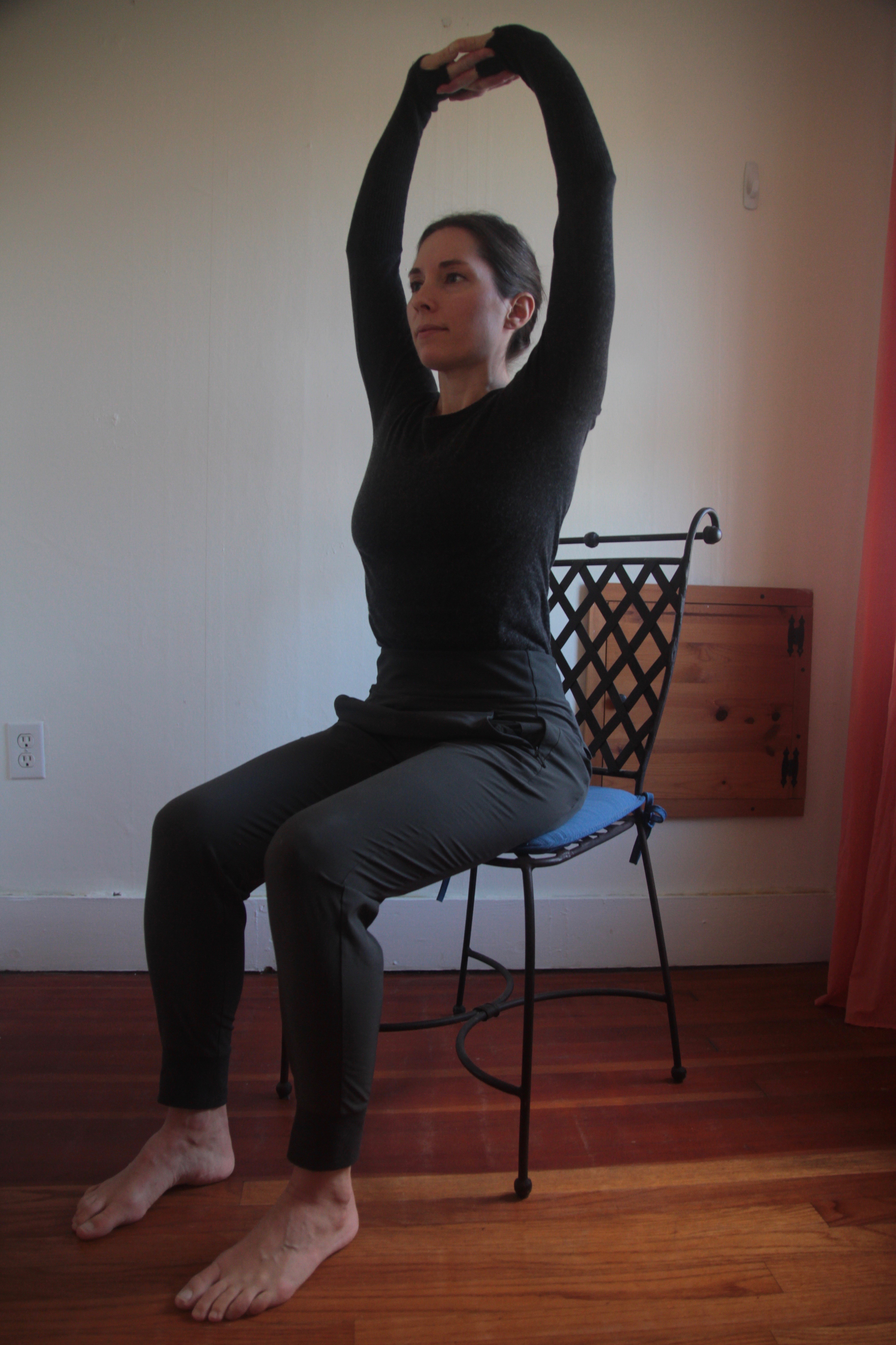 Shoulder shrugs, at your desk yoga, seated yoga, beginner's yoga, yoga at work, loosen tight muscles Shoulder shrugs, at your desk yoga, seated yoga, beginner's yoga, yoga at work, loosen tight muscles