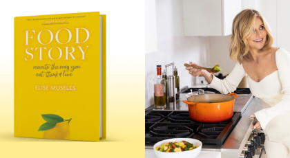 Food Story: Rewrite the Way You Eat, Think, and Live- book cover and author Elise Museles