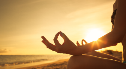 Image of Jnana Mudra that is symbolic of inner knowledge