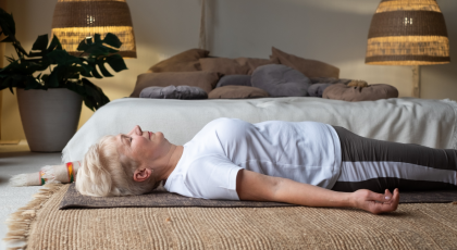 Savasana, Corpse Pose, Relaxation pose, sleeping positions and sleeping health