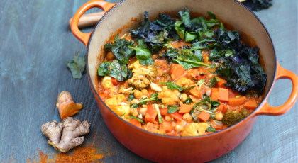 Yoga wellness tips to make a immune-boosting curry in a hurry with healing spices