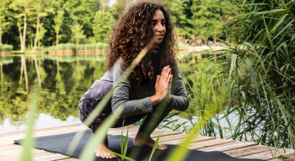 How to activate the joints with yogic Sukshma Vyayama in Yogic Squatting Pose (Malasana)