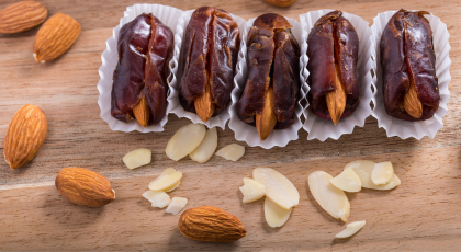 dates stuffed with almonds date surprise