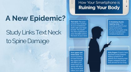 the epidemic of text neck and what that can do to your overall health over time