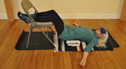 Supported Viparita Karani, Legs Up the Wall Pose