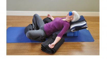 Supta Baddhakonasana, Reclining Bound Angle Pose
