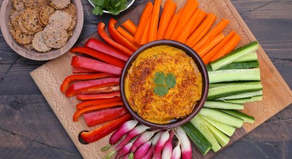 Spiced roasted carrot Hummus