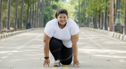 Woman practicing yoga for fibromyalgia and fatigue
