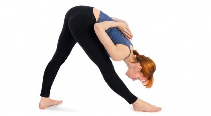 Intense, Side, Stretch, Pyramid, Pose, beginner, yoga, side, intense, stability, hamstring, blocks, yoga for strength, yoga for digestion