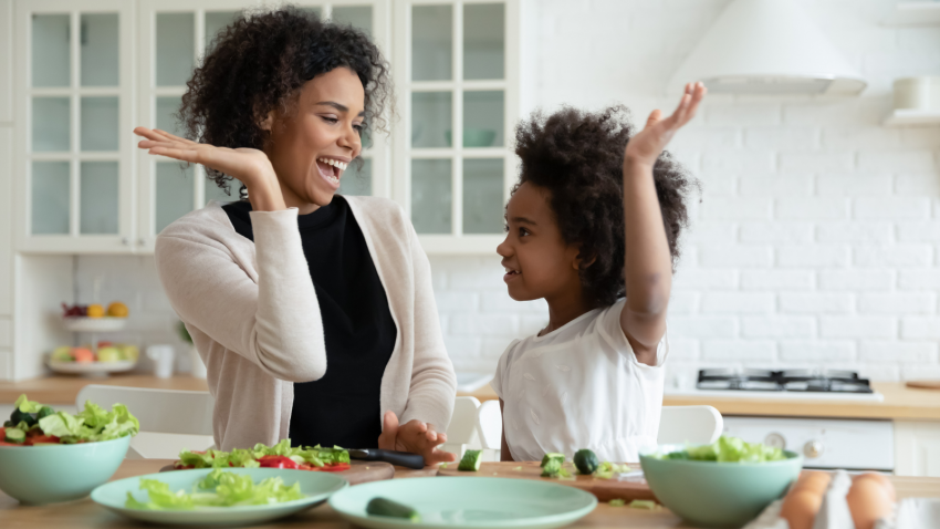 Family enjoying the benefits of a nutrient-rich diet on mood and behavior How research suggests a link between our diet and behavior