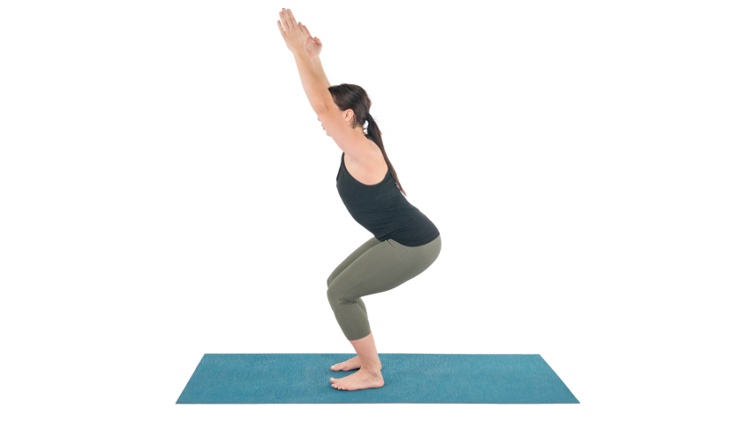 Utkatasana or Fierce Pose a strengthening pose