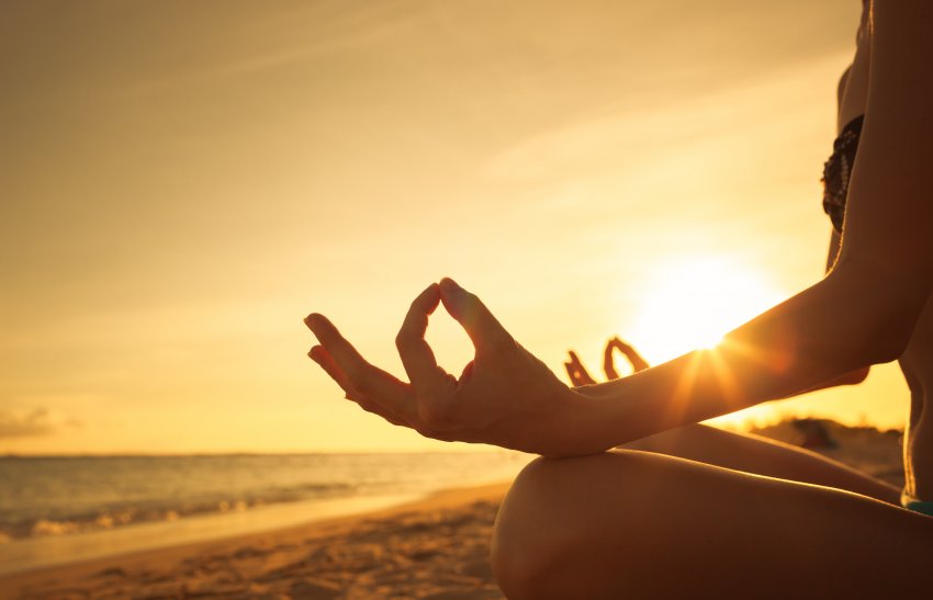 yoga student practicing yogic mudra position with hands yoga student practicing yogic mudra position with hands