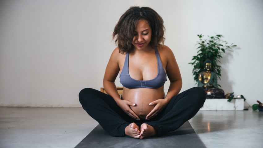 How to keep moving during pregnancy with five gentle, healthy yoga poses