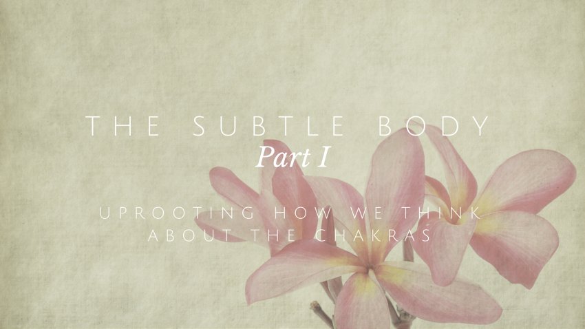 A drawing of a flower representing the subtle body that we connect to in yoga