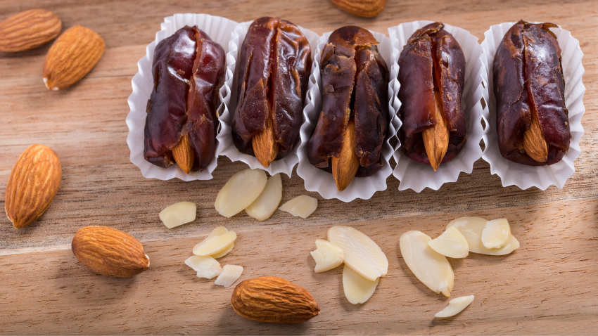 dates stuffed with almonds date surprise dates stuffed with almonds date surprise