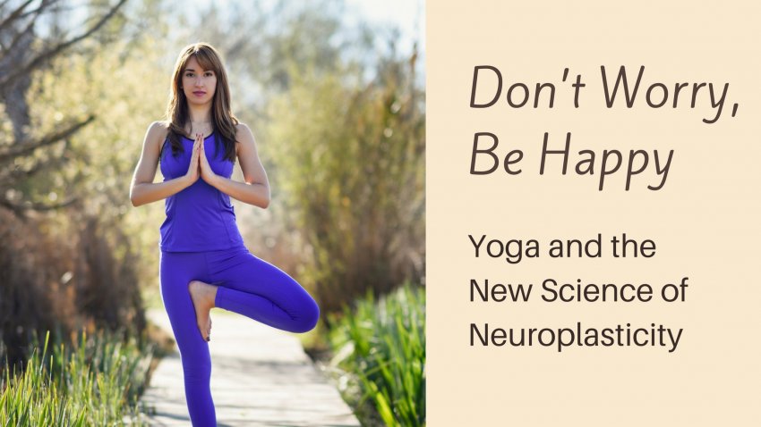 A woman in Tree Pose (Vriksasana) practicing yoga to promote positive attention and improved brain functioning A woman in Tree Pose (Vriksasana) practicing yoga to promote positive attention and improved brain functioning
