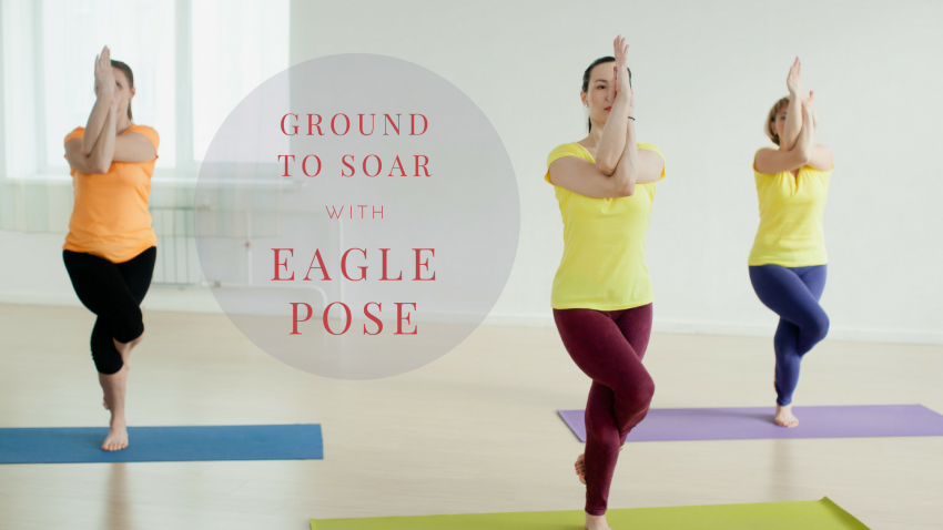 Garudasana, eagle pose