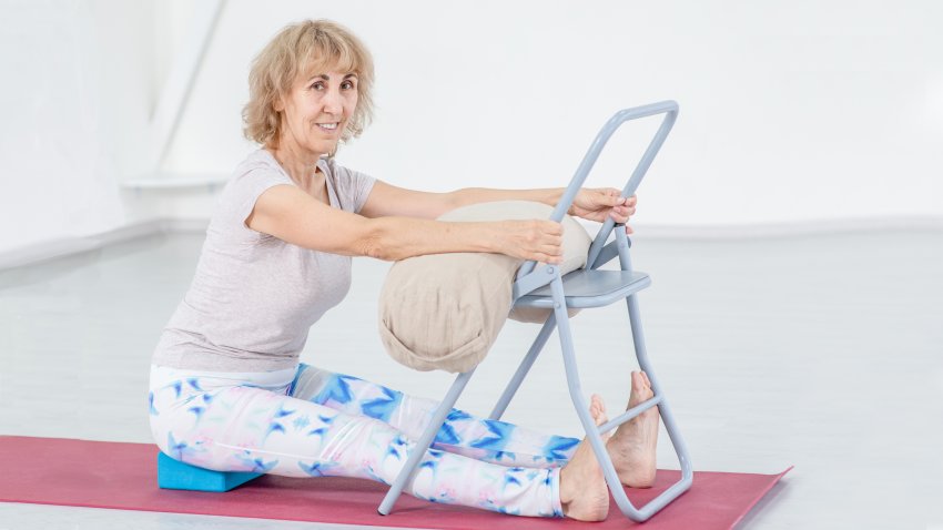 Yoga for arthritis in Seated Forward Fold Pose (Paschimottanasana)