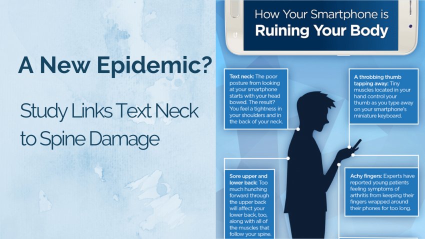 the epidemic of text neck and what that can do to your overall health over time
