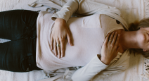 image depicts restorative healing and gentle prayer.
