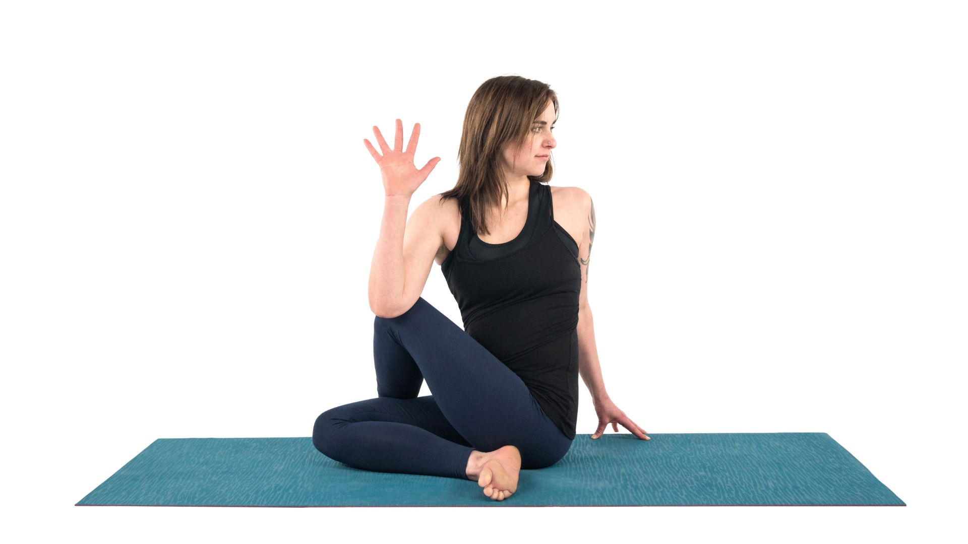 Half Lord of the Fishes Pose also known as Ardha Matsyendrasana